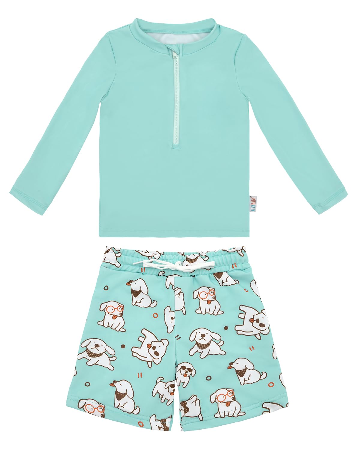 Baby Boy Swimsuit with Sleeve Top